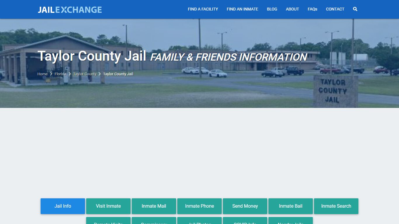 Taylor County Jail FL | Booking, Visiting, Calls, Phone